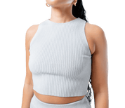 Ribbed Thigh Split Knit Co - ord - GRLS CLUB