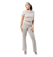 Short Sleeve Flare Leg Co - ord - GRLS CLUB